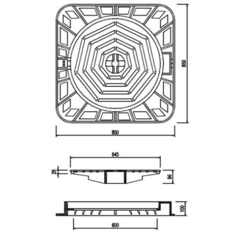 Bộ nắp hố ga TP-KVANT-06